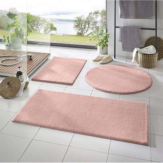 SteweHome Antirutschflauschiger Rechteckiger Rosa Teppich 60x100cm