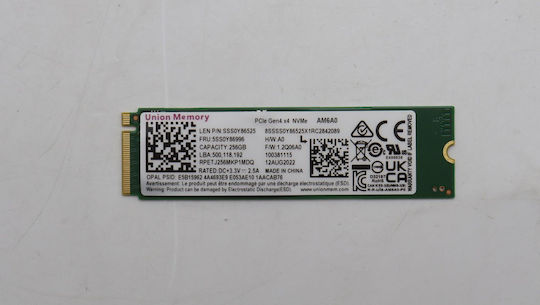 Lenovo SSD 256GB Type M.2 with PCI Express 4.0 Connection W128180502