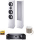 Magnat Set Complet Home Cinema MC 400 & HECO Victa Elite 702 Alb