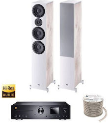 Heco Sistem Audio 2.0 Pachet Magnat MC 400 + Heco Aurora 700 + Cablu Oehlbach MCRORA700W 70W cu Media Digitală Player și Bluetooth Alb Heco Sistem Audio 2.0 Pachet Magnat MC 400 + Heco Aurora 700 + Cablu Oehlbach MCRORA700W 70W cu Media Digitală Player și Bluetooth Alb