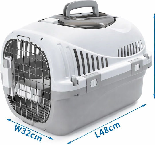 Nobleza Dog Transport Cage White 48x32x32cm