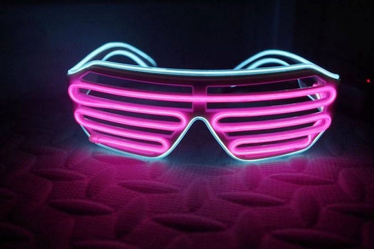 Illuminated Apparel Led Light Up Glasses Pink Aqua