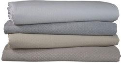 Xionoula Home Pătură Pentru Hotel Supra Dublă Matelasse Gri 240x270cm Xionoula Home Pătură Pentru Hotel Supra Dublă Matelasse Gri 240x270cm