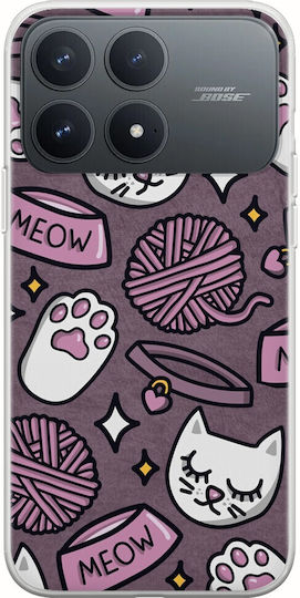 Калъф Cat Lover Xiaomi Poco F8 Pro 5g Гъвкав TPU Прозрачен Силикон