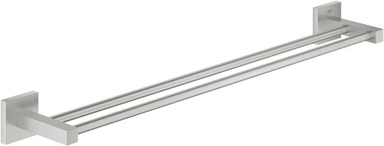 Grohe Grohe Doppelwandhalterung Badezimmerhaken Inox Grau