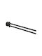 Grohe Double Bathroom Freestanding Towel Rack Black