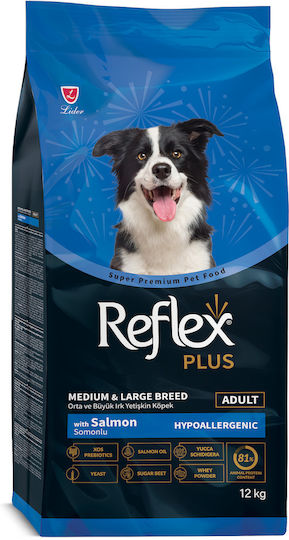 Reflex Plus Възрастни Кучета Сьомга 12кг Пълна Храна Възрастни Кучета Всички Породи Сьомга 12 Кг