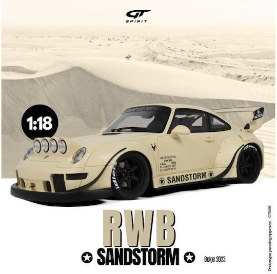 Model Mașină Porsche Rwb Sandstorm Bej 2023 Scara 1:18 Gt Spirit Gt566