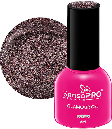 SensoPro Glamour Gel Nail Polish Beauty Bliss #72 Cat Eye 8ml