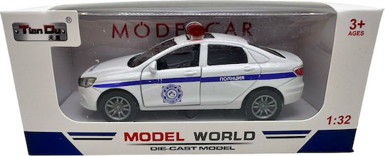 1:32 Metal Police Car Model Lights Sounds Opening Doors