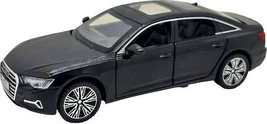 Audi A6l Black 1:32 Metal Replica Lights Sounds Functional Doors Hood Trunk