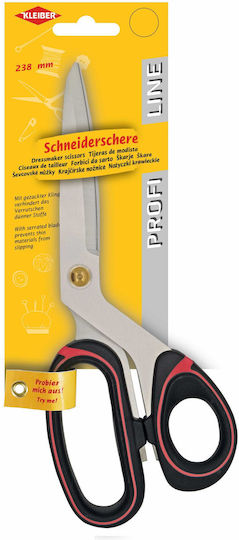 Sewing Scissors Profiline Serrated Blade Kleiber 92054 Red 238 Mm
