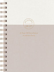 Adbook Agenda Academică 14x21 Bronze Spiral 2027 Asortată