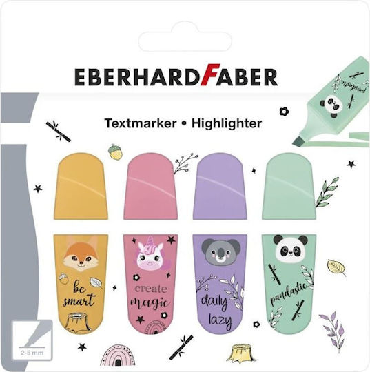 Eberhard Faber Mini Marker Unterstreichen Sie Mini Animal Set 4Stücke