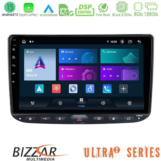Bizzar Car Audio System for Fiat Punto Evo / Punto 2018 (Bluetooth/USB/WiFi/GPS/Apple CarPlay/Android Auto) with 9" Touch Screen