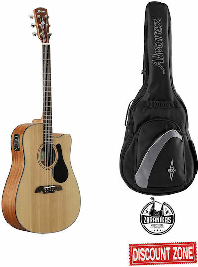 Alvarez Artist Ad30ce Dreadnought Chitară Electroacustică Natural Pachet