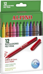 Alpino Μαρκαδόροι Σετ 12 χρώματα Alpino Μαρκαδόροι Σετ 12 χρώματα
