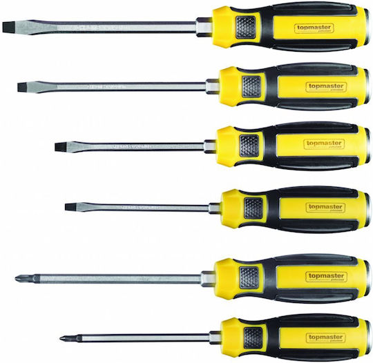 Topmaster Schraubendreher-Set 6 Magnetische Cr-v