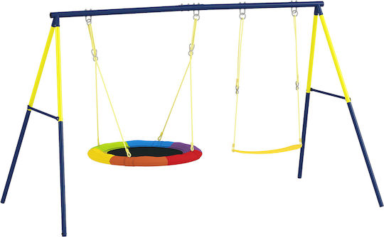 Aiyaplay Hanging Metal Swing for 8+ Years Multicolour