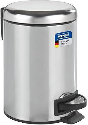 Wenko Inox Καλαθάκι Μπάνιου 3lt Ασημί
