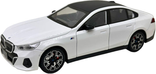 BMW Seria 5 530i G60 M Sport Alb Model Metalic 1:24 Lumini Sunete Uși Capotă Portbagaj Funcționale