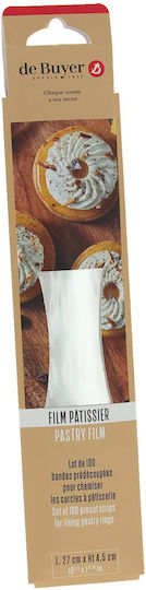 Set 100 Fâșii Predecupate Inele Pentru Cofetărie 8 X 4,5 Cm De Buyer