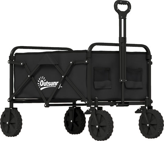 Zusammenklappbarer Gartenkarren Metallisch 90lt