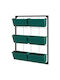 Outsunny Metal Flower Pot Green 52x14x66cm