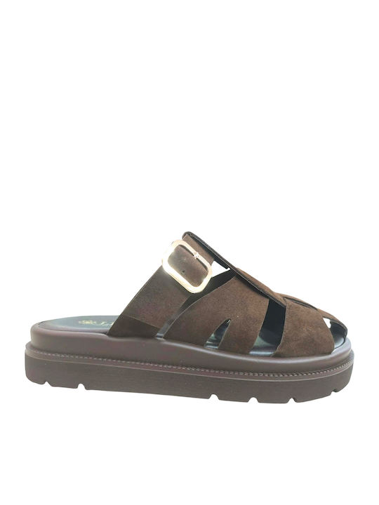 Lias Mouse Leather Women's Flat Sandals Flatfor...