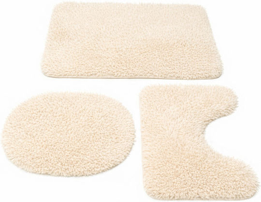 SteweHome Set Bath Mats STE-029916-V66442 Grey 60x100cm 3 Pieces