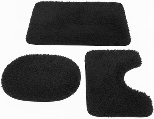 SteweHome Set Bath Mats STE-029916-V66444 Grey 60x100cm 3 Pieces