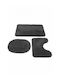 SteweHome Non-Slip Bath Mats Set STE-029916-V66440 Gray 60x100cm 3 Pieces