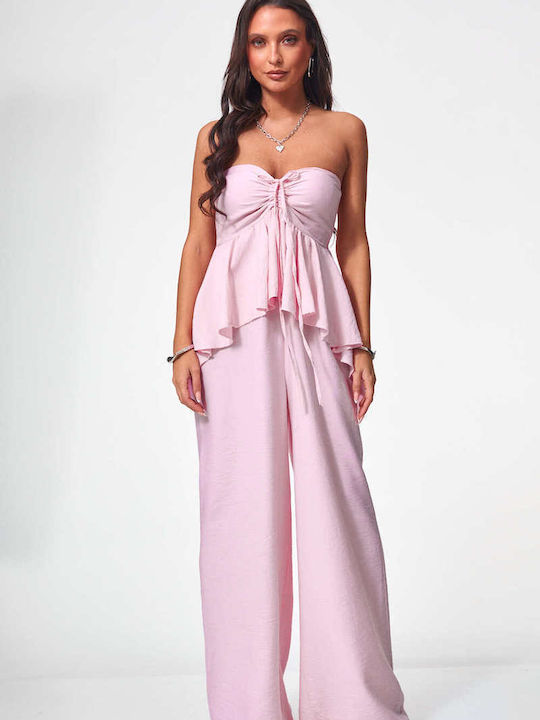 Decoro Damen Jumpsuit Rosa