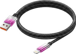 Linq Lightning To Usb Charging Cable 15w Led Screen 1.2m Purple