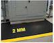 Stewehome Insulating Rubber Mat Yellow Stripe Insulating Anti-Slip Rectangular 70x200 Cm