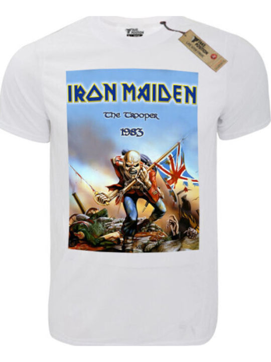 T-shirt Унисекс Takeposition T-cool Бяла Iron M...