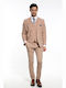 Summer Men's Groom's Suit with Vest Slim Fit Salmon