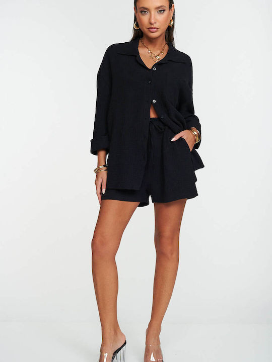 Women's Set with Black Shorts