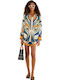 Damen-Shorts Tropical Graphic