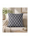 My Home Luxury Decorative Pillow Case Dark Gray 45x45cm