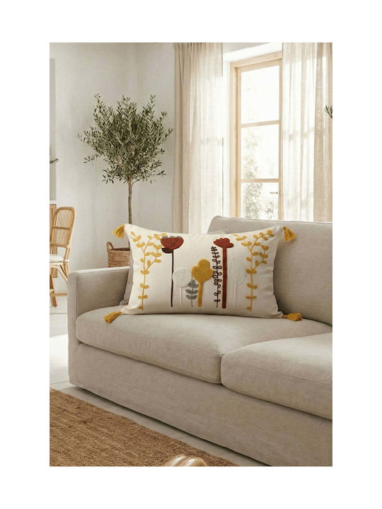 SteweHome Decorative Pillow Case Beige 35x55cm