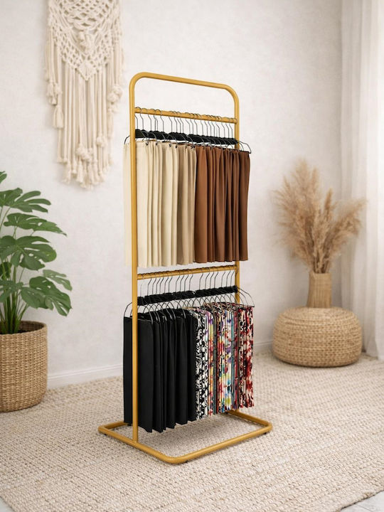 SteweHome SteweHome Kleiderständer aus Metall Gold 44x123cm