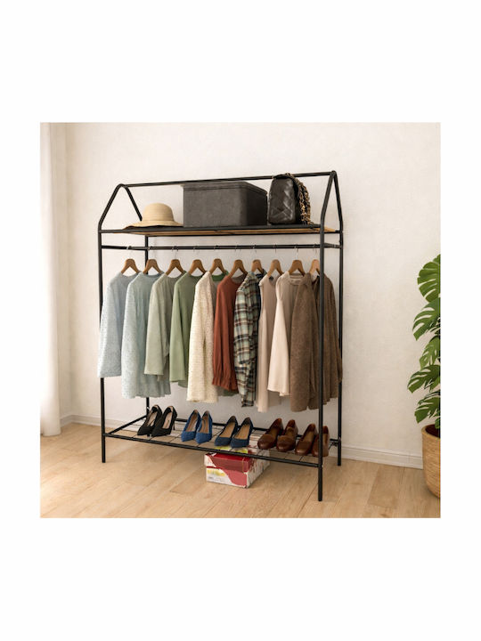 SteweHome SteweHome Kleiderständer aus Metall Schwarz 104x143cm