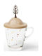 Qualy Ceramic Beige Mug