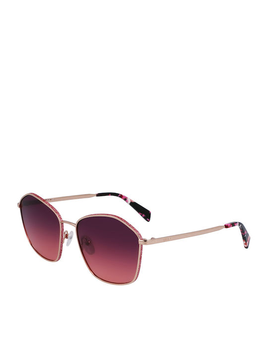 Liu Jo Women Sunglasses With Pink Metallic Fram...