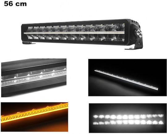 56 См 22 Инча 12v 24v LED Бар LED Бар Пиано Дизайн Диод Прожектор Супер Мощен Бяло Оранжево Осветление Маркер Мъгла