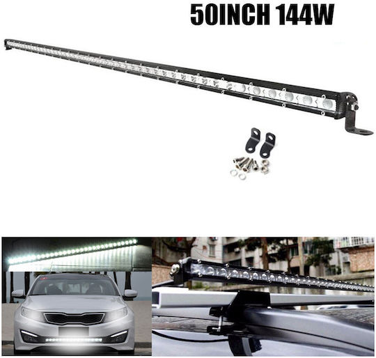 129cm 144w Slim Single Row Powerful Led Bar Light 12-24v