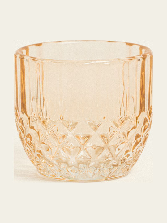 Beauty Home Suport De Lumânări Din Sticlă În Culoare Galbenă 5.5x6cm Beauty Home Suport De Lumânări Din Sticlă În Culoare Galbenă 5.5x6cm