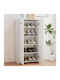 Wooden Shoe Cabinet for Boots/Ankle Boots White L55xW36xH108cm