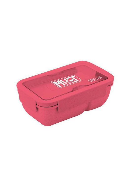 Must Team Δοχείο Φαγητού Πλαστικό Κόκκινο 950ml